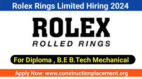 rolex bearing rajkot career|Rolex Rings Ltd hiring Team leader/ Shift Leader in Rajkot, .